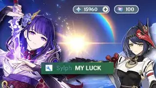 I Summoned for Baal and Kujou Sara on a viewers account... | Raiden Shogun Summons