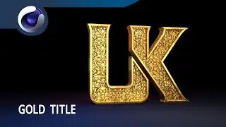 Gold Title - Cinema 4D Tutorial