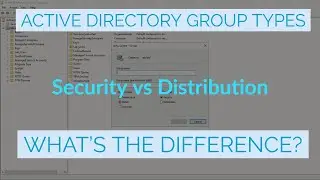 Whats the Difference Between Security and Distribution Groups?