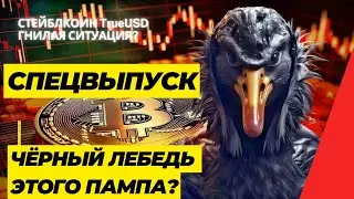 ЧЁРНЫЙ ЛЕБЕДЬ ЭТОГО ПАМПА? СТЕЙБЛКОИН TrueUSD (TUSD)  ГНИЛАЯ СИТУАЦИЯ? СПЕЦВЫПУСК