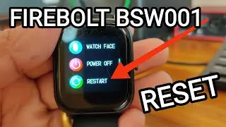 Firebolt BSW001 Smartwatch Restart Settings 2023