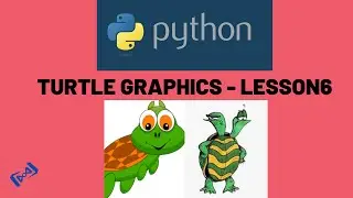 Python Turtle graphics Tutorial - LESSON 6 - (speed, xcor, ycor,distance)