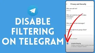 How to Disable Filtering on Telegram (2024) | Turn Off Filtering on Telegram