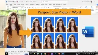 How to make passport size photo in Microsoft word 