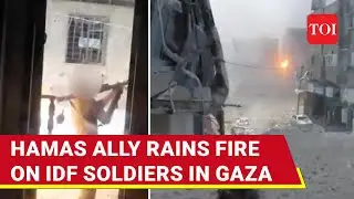 IDF Troops Hiding In Gaza Building Attacked By Palestinian Fighters;  Powerful Strike Caught On Cam