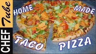 Home Made Taco Pizza Copy Cat Pizza Hut Taco Pizza-taco pizza test- best taco pizza fast