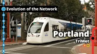 Portland's Light Rail & Commuter Rail Network Evolution