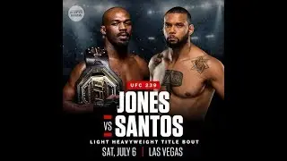 UFC 239 JON JONS VS TIAGO SANTOS Full battle.