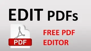 How to edit pdf file for free / Best FREE PDF Editor - Best pdf editor free