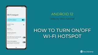 How to Turn On/Off Wi-Fi Hotspot [Android 12]