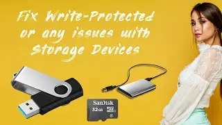 USB Pendrive - The disk is write protected | NOT recognized or showing up | USB stick | flash drive