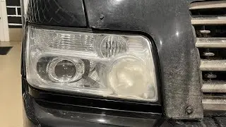 Infiniti QX56 - тюнинг фар, установка диодных линз SRT 3.0