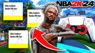 HOW TO DO THE GLITCHY PAUSIN DUNK IN NBA 2K24! DUNK FROM FREE THROW LINE & FULL DRIBBLE TUTORIAL!