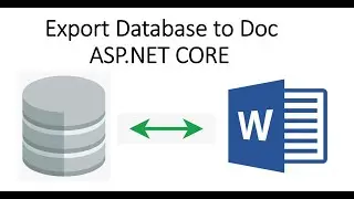 Export Database file to doc File in ASP.NET CORE | Database file to Ms-Word