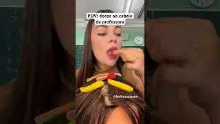 POV: doces no cabelo da professora 🍬🍭 #shorts #asmr #asmrsounds