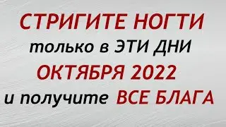 Лунный календарь стрижки ногтей на ОКТЯБРЬ 2022. Благоприятные и неблагоприятные дни.