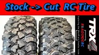 How to Cut a RC Crawler Tire | Traxxas TRX4 Tire Cutting