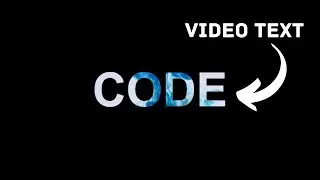 How to make use a Video as text background using HTML, CSS