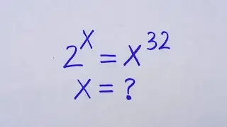 Germany - Math olympiad exponential problem | Find value x