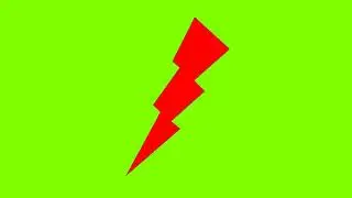 Lightning bolt Copyright Free Green Screen