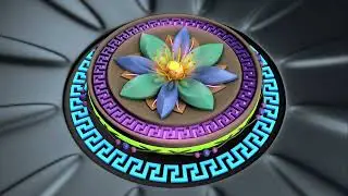 Aztec themed clock | C4D