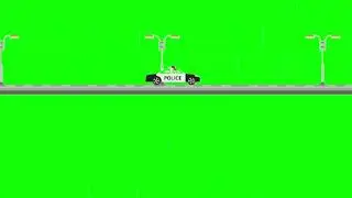 police car 🚙 3D green screen effects 👮free copyright green screen