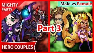 Mighty Party - The hero couples have best coordinated ability: Male vs Female Part 3 - NDLGamer