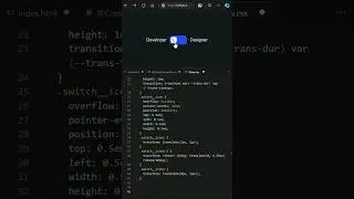 Day 057 - 🔥CSS creative toggle switch animation #webdevelopment #coding #frontend #html #programming