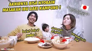 ISTRI SENANG BANGET IBU DI KAMPUNG NGIRIMIN KITA MASAKANnya KE JEPANG !!UENAK BGT !