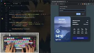 ASMR Programming - Minimal Weather App (Adding Backend) - No Talking
