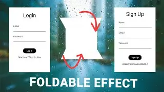 Foldable Login Form. Awesome Foldable effect when switching forms. HTML| CSS| JS| Techy Programmers
