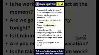 Daily Use English Sentences | English Speaking Practice Sentences | English Grammar Sentences