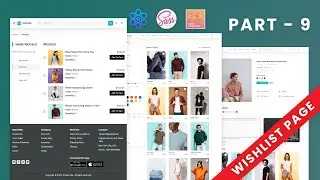 Wishlist & Confirm Page: E-commerce Website Template/UI Design Using React JS | PART - NINE