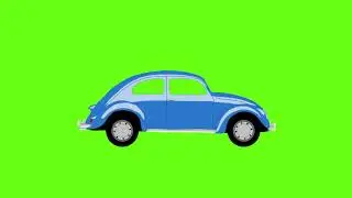 Volkswagen beetle Blue green screen - download new free content at Intro Video Maker