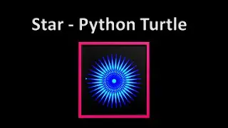 How to draw Filled star | Python Turtle Graphic