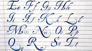 Cursive-Calligraphy with Fountain Pen |English calligraphy letters a to z