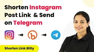 How to Shorten an Instagram Post link with Bitly & Send to Telegram - Connect Instagram to Telegram