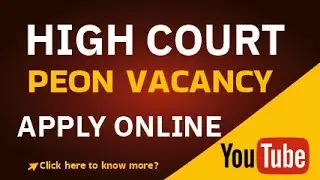 HIGH COURT PEON VACANCY