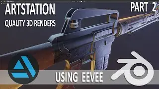 Artstation portfolio Quality Render using Blender Eevee - part 2 Lighting Setup