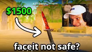 he logged in FACEIT and got scammed...