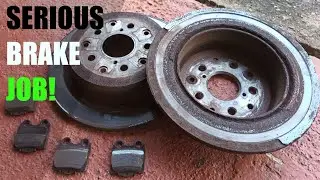 Replacing my Lexus IS200's destroyed rear brakes.