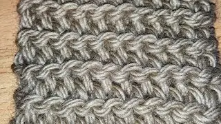 Лицевая гладь КРЮЧКОМ