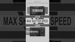 Sony a6700 vs a6600 #Shorts