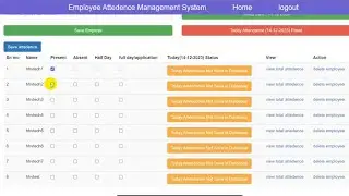 PHP & Mysql - Attendant Management source code download free