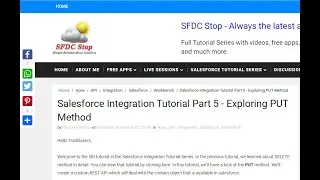 Salesforce Integration Tutorial Part 5 - Exploring PUT Method