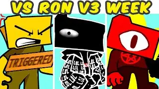Friday Night Funkin VS RON V3 FULL WEEK + Extra Song (Fanmade Unofficial) (FNF MOD/Ron Resurrection)