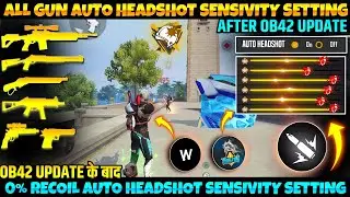 All Gun Headshot Sensitivity Setting After New OB44 Update | Free Fire Max Auto Headshot Sensitivity