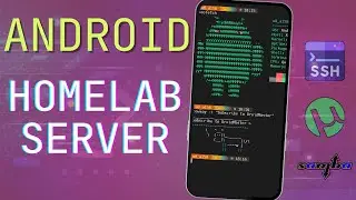 DIY HomeLab SERVER using your ANDROID device: SSH & NAS Server