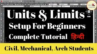 How to set Units & Limits in AutoCAD || units & Limits || Autocad Units & Limits  || CAD CAREER