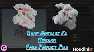 Soap Bubbles Effect in Houdini | Procedural Soap Bubbles In Houdini